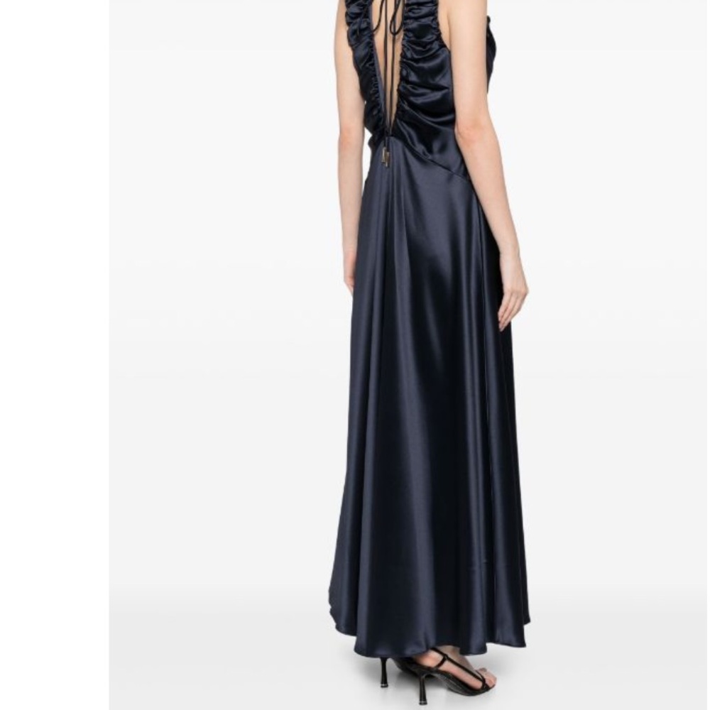 Acler ⭐️NWT⭐️ Navy V-Neck maxi dress size 4 - Picture 10 of 12